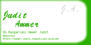 judit ammer business card